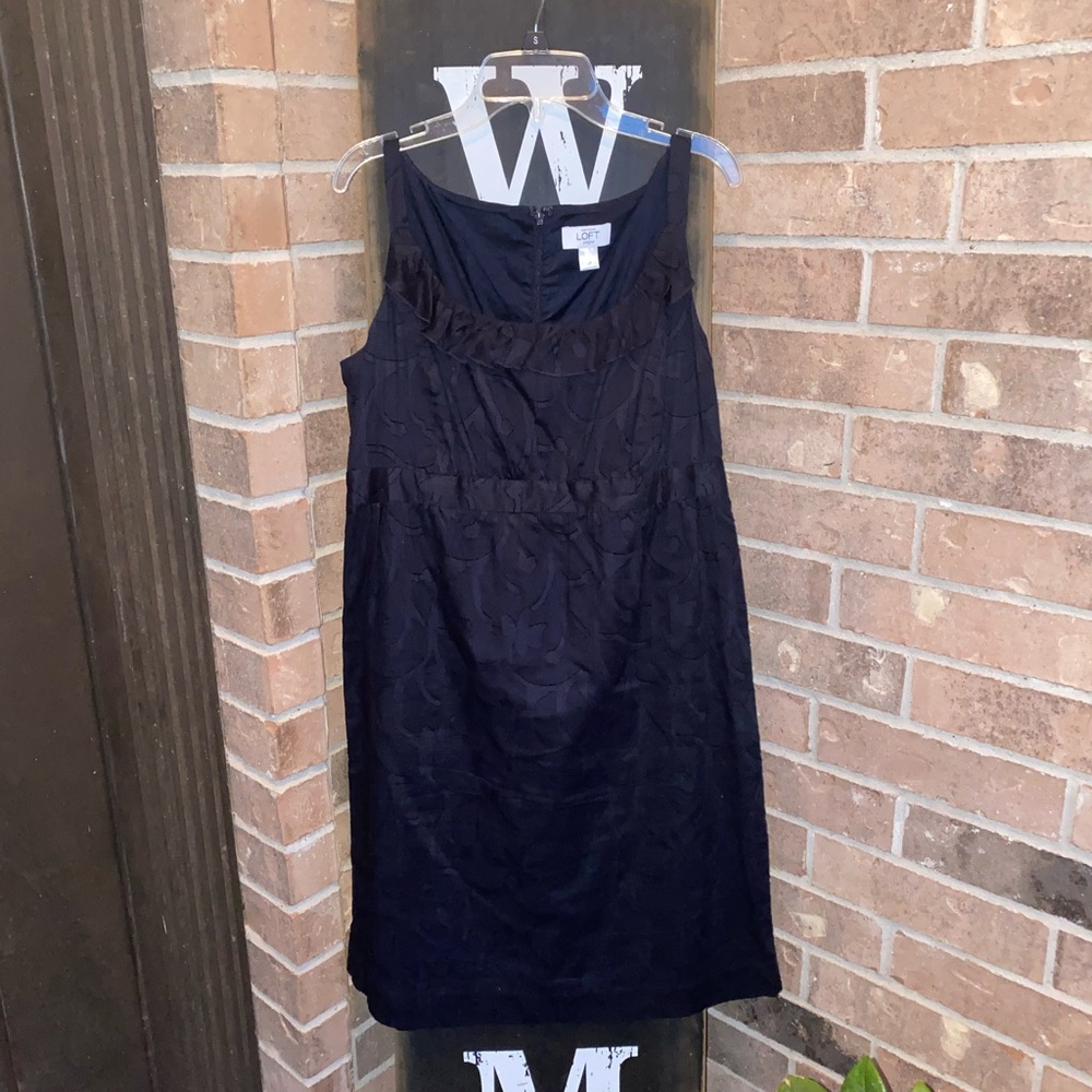 Ann Taylor Loft Navy Blue Dress 6P